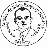 Cachet de Antoine de Saint-Exupery 1900-1944