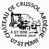 Cachet de Château de Crussol - Ardèche