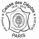 Cachet de Caisse des Dépéts 1816-2016 Cachet de Caisse des Dépéts 1816-2016