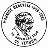 Cachet de Maurice Genevoix 1890-1990