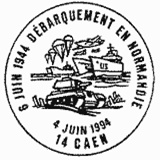 Cachet de 6 juin 1944 débarquement en Normandie