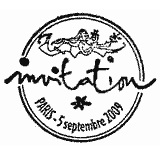 Cachet de Personnage féminin dansant Cachet de Personnage féminin dansant