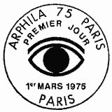 Cachet de Arphila 75 Paris "L Cachet de Arphila 75 Paris "L