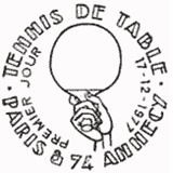 Cachet de Tennis de table - FFTT - Médaille d Cachet de Tennis de table - FFTT - Médaille d