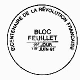 Cachet de Bicentenaire de la Révolution Franéaise Cachet de Bicentenaire de la Révolution Franéaise