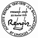 Cachet de Auguste Renoir "La balançoire"