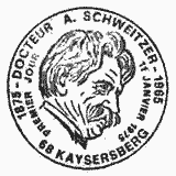 Cachet de Docteur Albert Schweitzer 1875-1965