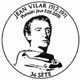 Cachet de Jean Vilar 1912-1971