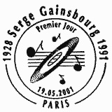 Cachet de Serge Gainsbourg 1928-1991