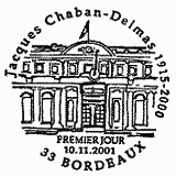 Cachet de Jacques Chaban-Delmas