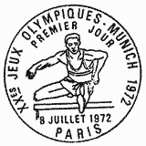 Cachet de XXème Jeux Olympiques - Munich 1972 Cachet de XXème Jeux Olympiques - Munich 1972