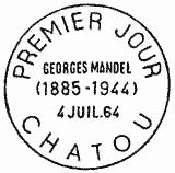 Cachet de Georges Mandel 1885-1944