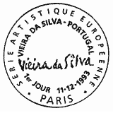 Cachet de Maria Helena Vieira da Silva - Portugal "Gravure rehaussé"