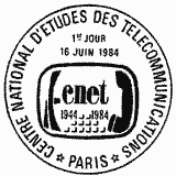 Cachet de CNET 1944-1984 - Centre National d Cachet de CNET 1944-1984 - Centre National d
