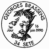 Cachet de Georges Brassens