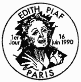 Cachet de Edith Piaf