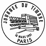 Cachet de Le tri postal. Timbre provenant d Cachet de Le tri postal. Timbre provenant d