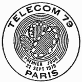 Cachet de 3ème exposition mondiale des télécommunications Genève 20-26 septembre 1979 Cachet de 3ème exposition mondiale des télécommunications Genève 20-26 septembre 1979