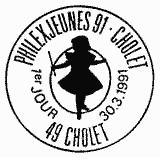 Cachet de Cholet PhilexJeunes 1991 Cachet de Cholet PhilexJeunes 1991