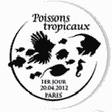 Cachet de Poisson cocher - Heniochus Acuminatus Cachet de Poisson cocher - Heniochus Acuminatus