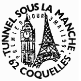 Cachet de Diptyque : Inauguration du tunnel sous la Manche 4.30 Cachet de Diptyque : Inauguration du tunnel sous la Manche 4.30