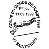 Cachet de Coupe du Monde de Rugby 1999 Cachet de Coupe du Monde de Rugby 1999