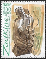 Ossip Zadkine 1890-1967 "Femme à  l