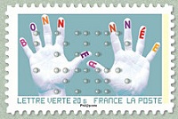 Bonne année en braille