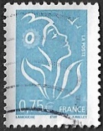 Marianne de Lamouche - l 0,75 Bleu ciel