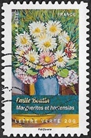 Emile Boutin - Marguerites et hortensias