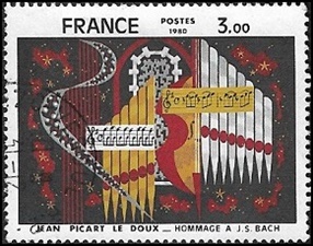 Tapisserie de Jean Picart Le Doux "Hommage à  Jean-Sébastien Bach"