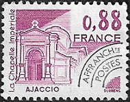 Ajaccio La chapelle impériale Préoblitéré