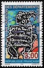 1946 création des départements d'outre-mer Martinique, Guadeloupe, Guyane, La R?union