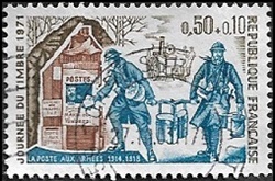 Journée du timbre 1971 - Poste aux Armées 1914-1918