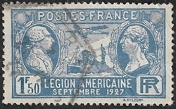 VisIte de la Légion Américaine 1F50 bleu