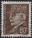 Maréchal Pétain - 80c brun - type Hourriez