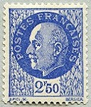 Maréchal Pétain - 2.50F vert type Bersier