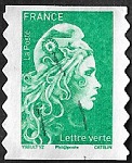 Marianne d'Yseult - lettre verte jusqu'à 20g - Autoadhésif