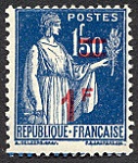 Type Paix - 1F sur 1F50 bleu