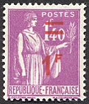 Type Paix - 1F sur 1F40 lilas