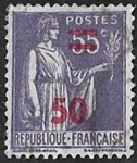 Type Paix 50c sur 55c violet