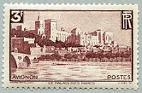 Avignon Le palais des Papes et le pont Benazet