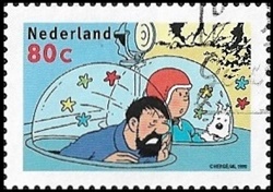 Tintin, Milou et le Capitaine Haddock dans le buggy lunaire