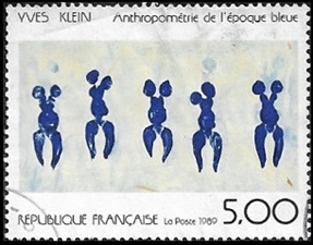 Yves Klein Anthropométrie de l'époque bleueé