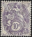Type blanc - 10c violet type II