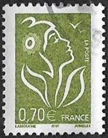 Marianne de Lamouche - 0,70€ vert olive