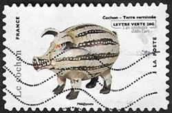 Cochon, terre vernissée - Cité de la Céramique, Sèvres